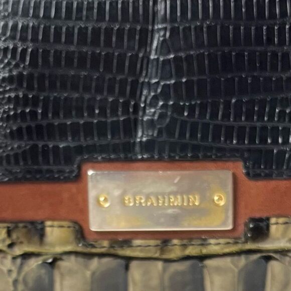 Brahmin Leather Embossed Zip Around Wallet - Picture 9 of 10